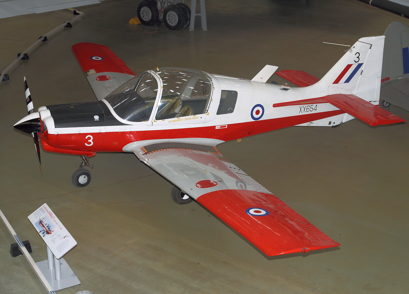 Scottish Aviation Bulldog T.1 - Trainingsflugzeug von 1971 als Nachfolger der De Havilland Chipmunk