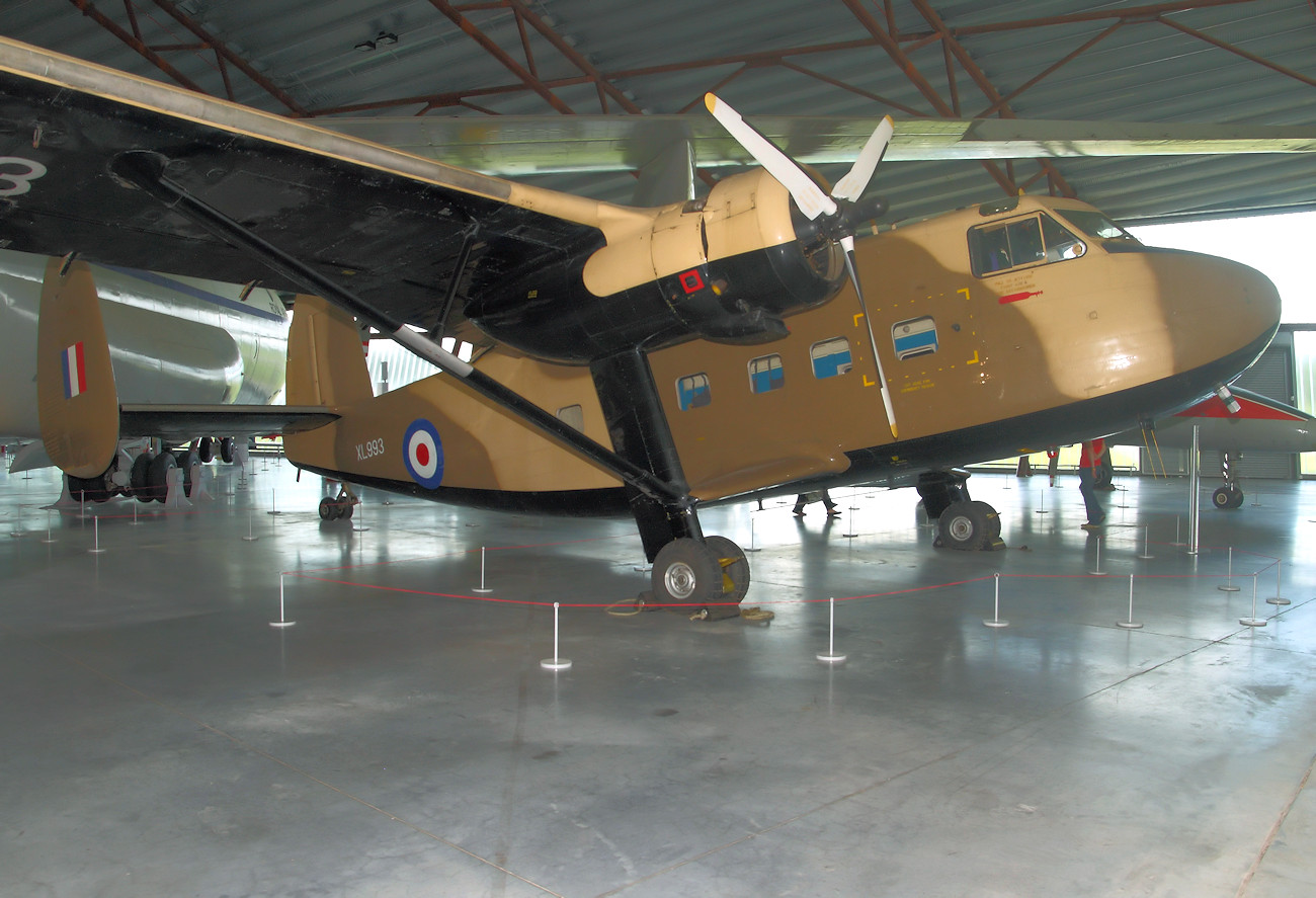 Scottish Aviation Twin Pioneer - Flugzeug als Hochdecker mit zwei Sternmotore