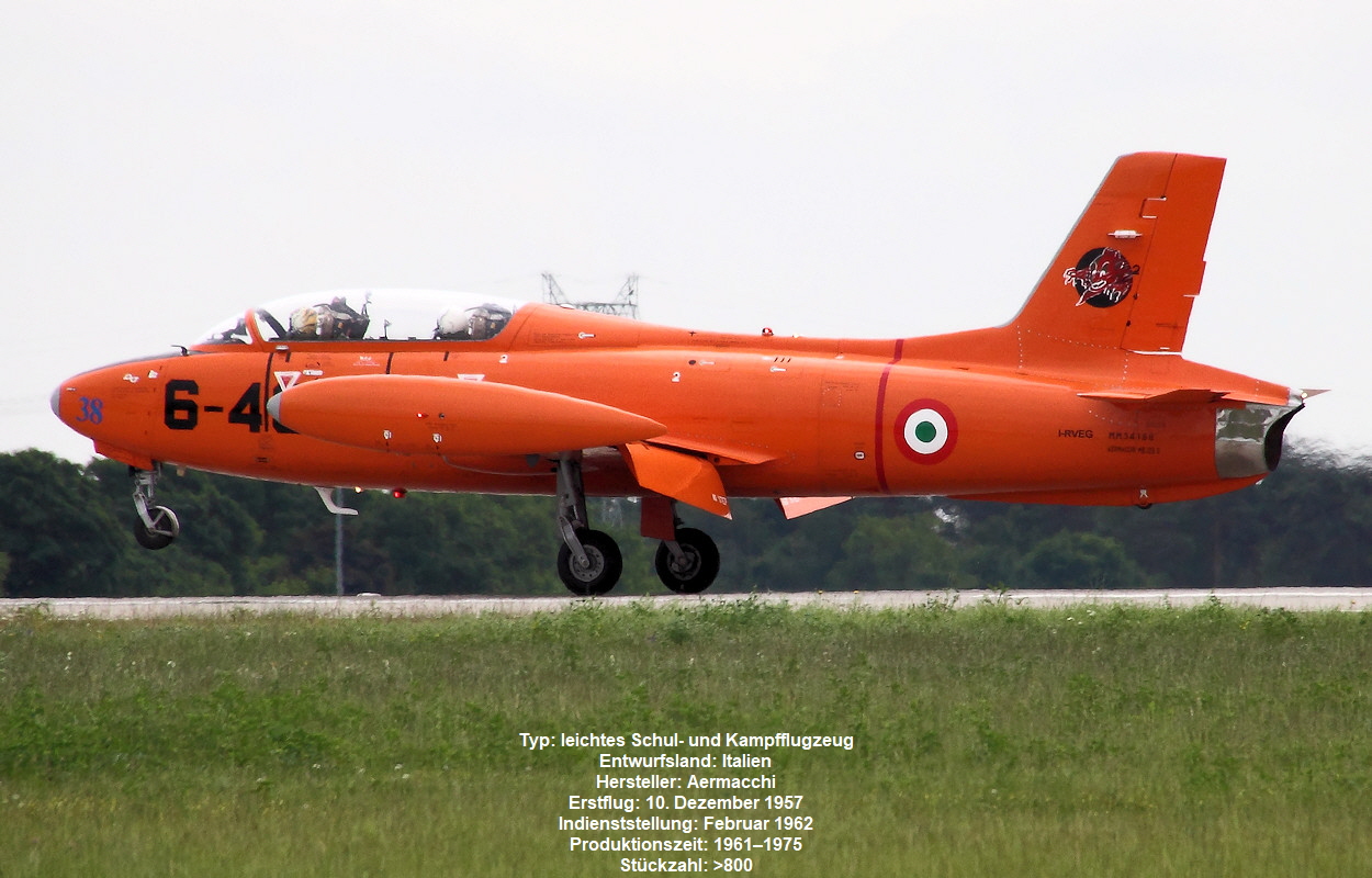 Aermacchi MB 326 Ausbildungsflugzeug