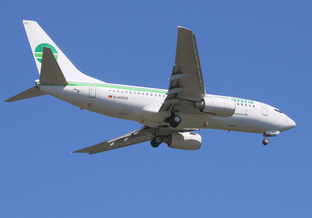 Boeing 737-700 Flugzeug ohne Winglets