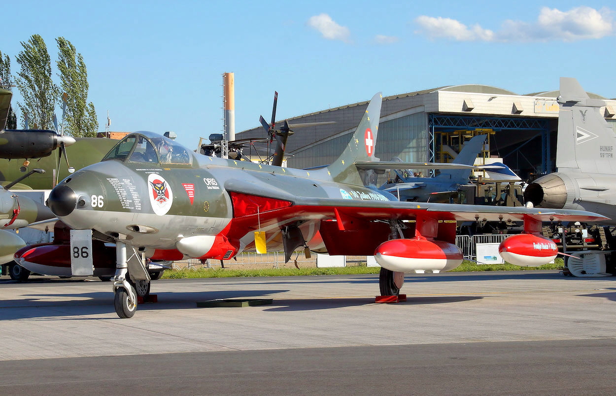 Hawker Hunter Mk. 58 - für die Schweizer Luftwaffe gebautes Exportmodell